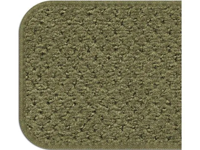 Set of 12 Olive Green Carpet Stair Treads M211