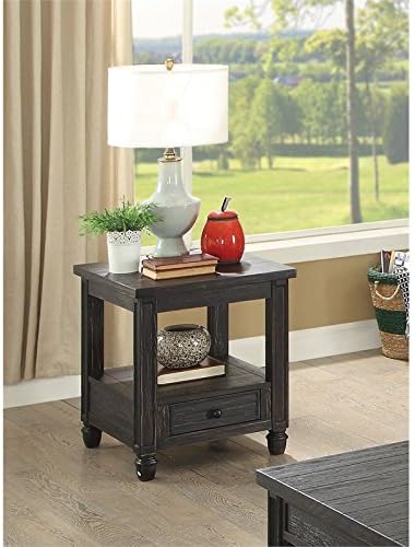 Wood 1-Drawer End Table Q345157