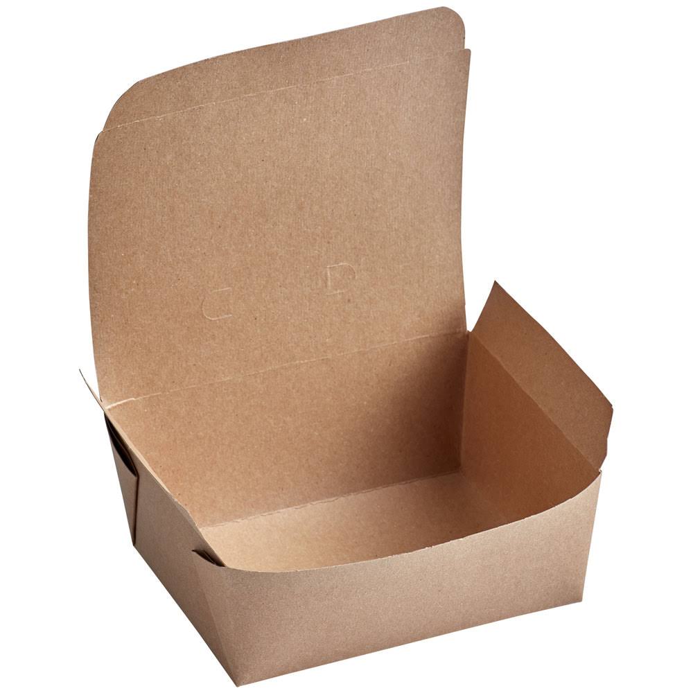 Kraft Microwavable Paper Take-Out Container - 240/Case Z299