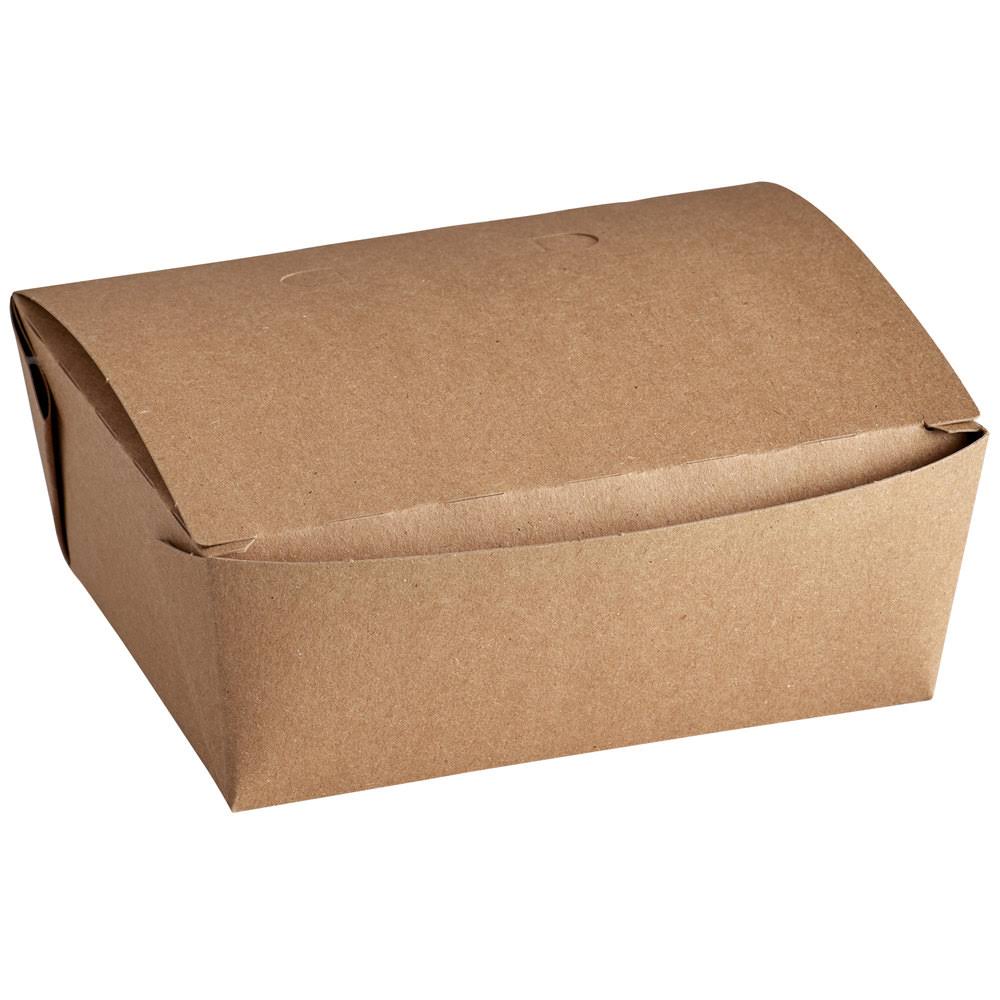 Kraft Microwavable Paper Take-Out Container - 240/Case Z299