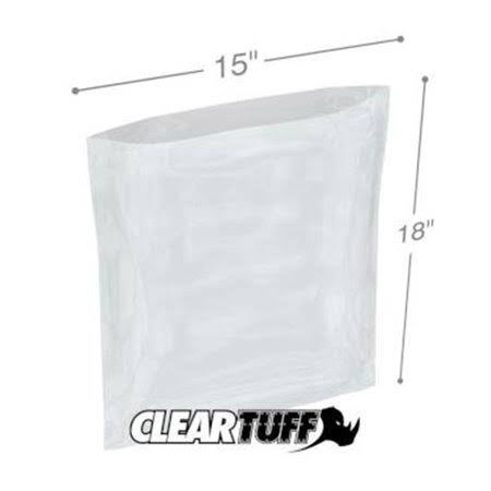 Clear Poly Bags 15 x 18 in. Case of 1000 G23083
