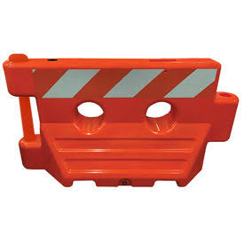 Orange Interlocking Plastic Water Filled Barricade System K135301