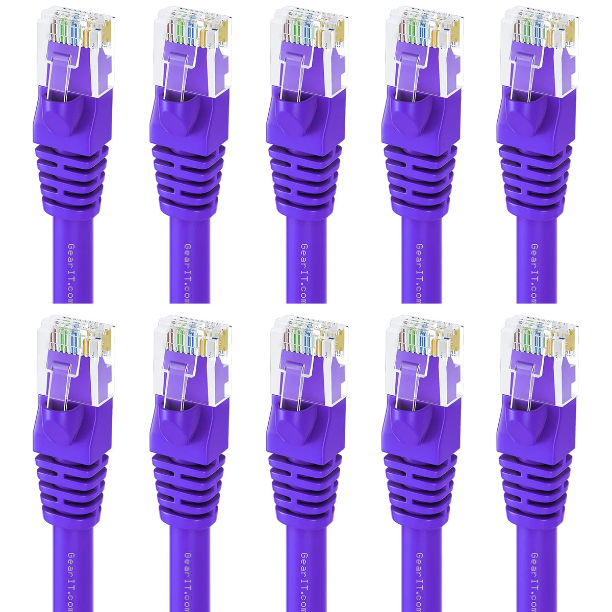 Cat 6 Ethernet Cable 6 ft (10-Pack) Black T370843