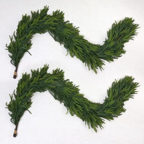 6FT Artificial Norfolk Pine Greenery Christmas Garland K141
