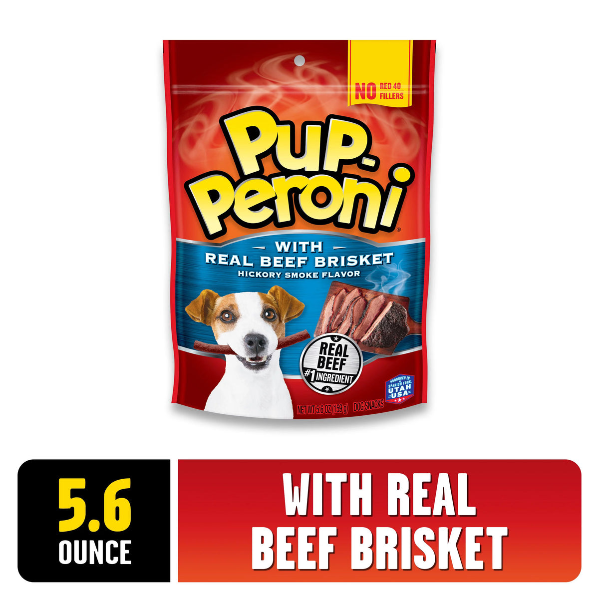 Real Beef Brisket Dog Treats 5.6oz Bag Pack of 8 I25441