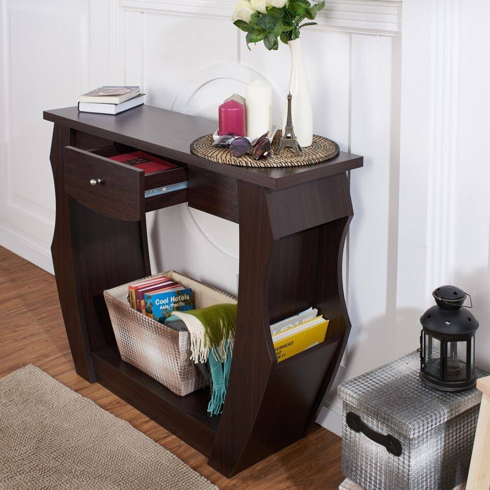 One-Drawer Cut-Out Console Table Z62460