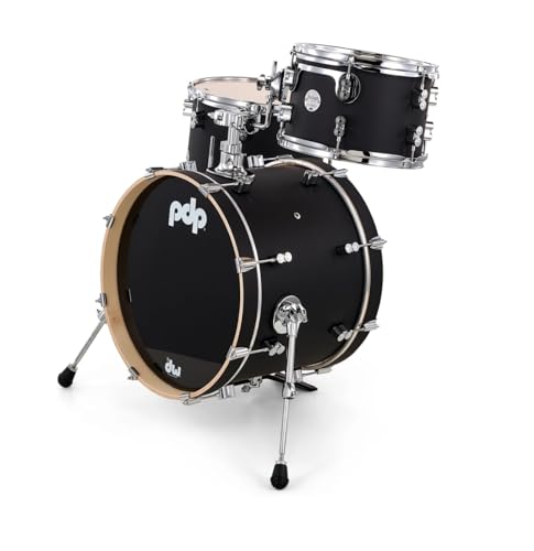 Satin Black 3-Piece Maple Drum Set K958