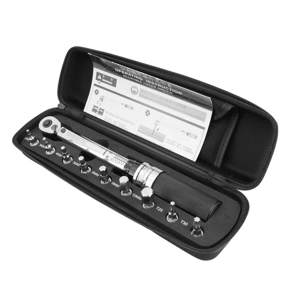 1/4" DR 1-25Nm Mini Adjustable Bike Torque Wrench Set D542187