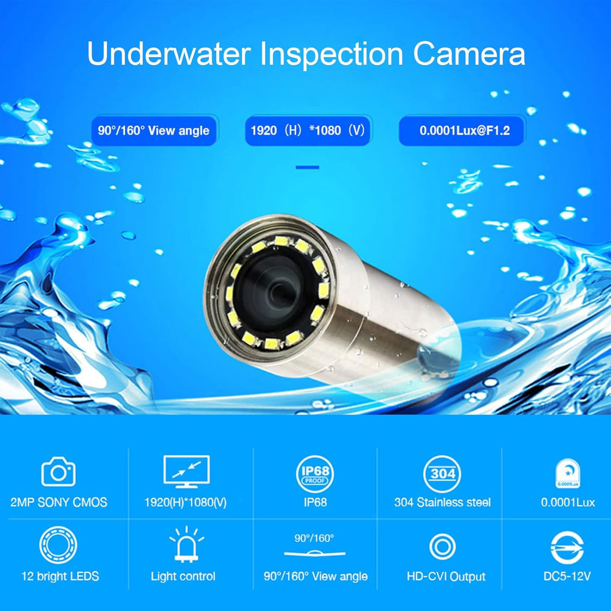Underwater Camera Kit with 4 Sensor Units O60970