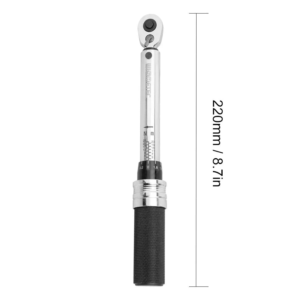 1/4" DR 1-25Nm Mini Adjustable Bike Torque Wrench Set D542187