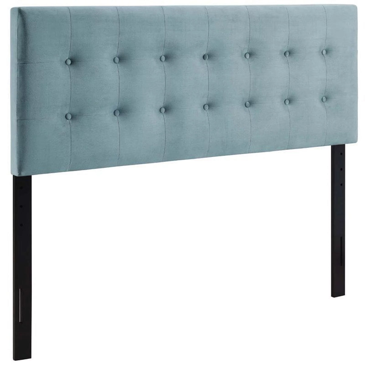 Light Blue Velvet Queen Headboard G912066