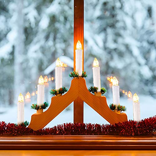 10 PCS Battery Operated Taper Candle Lights with Remote L253