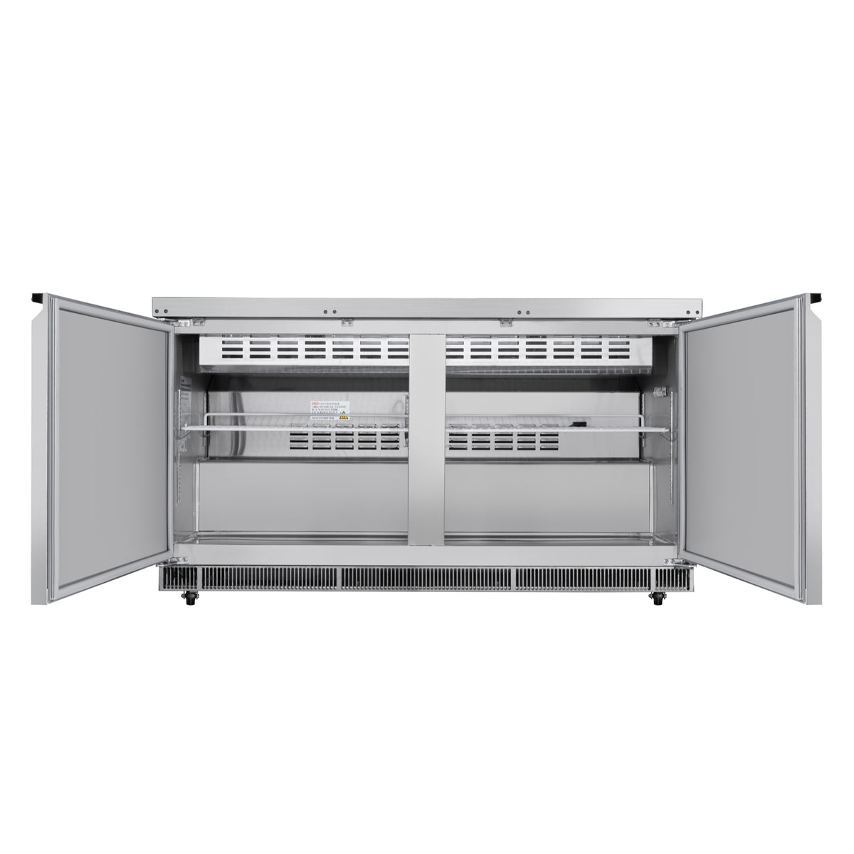 60 in. Commercial Refrigerated Prep Station Cold Table with 12 Pan Storage Z94333