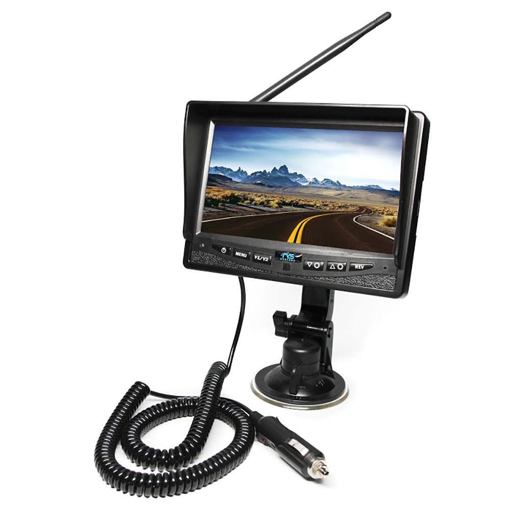 Wireless Backup Camera System Dual Screen Monitor D926837
