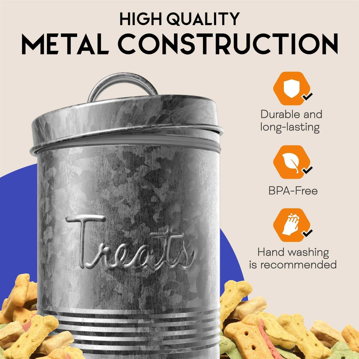 Pet Treats Storage Canister T162