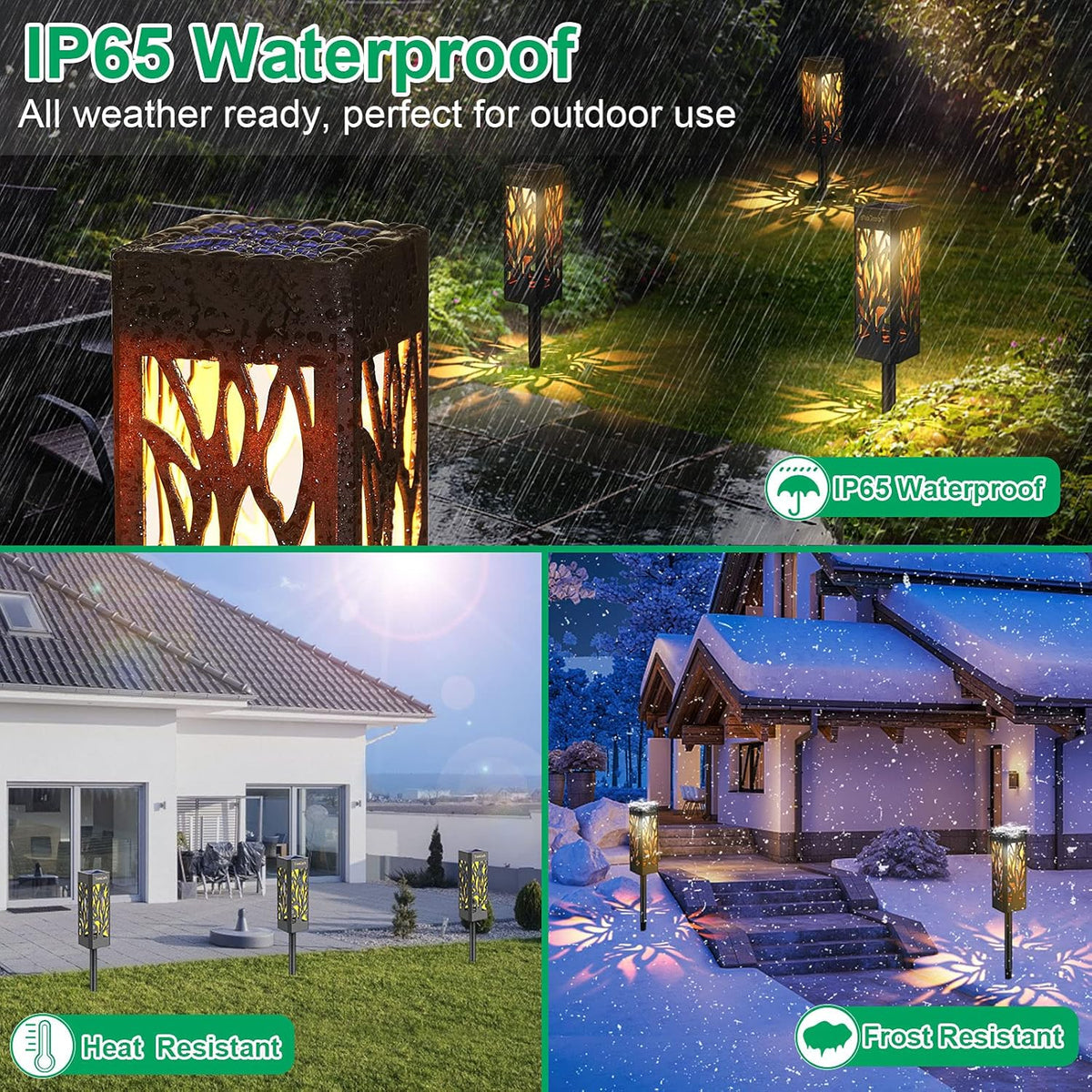 8 Pack Solar Pathway Lights D302