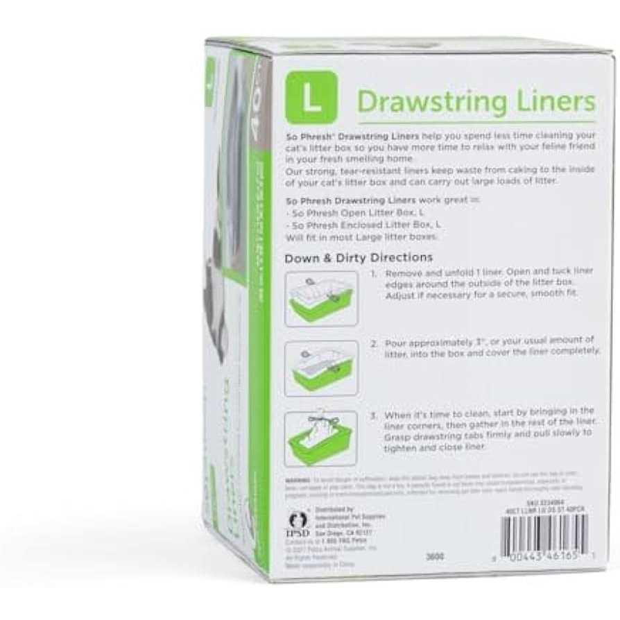 Drawstring Cat Litter Box Liners G648
