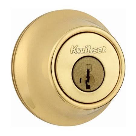 Polished Brass Single Cylinder Deadbolt W8921