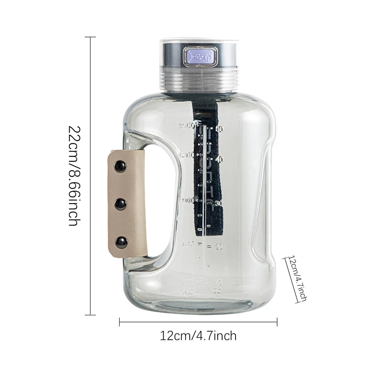 1.5L Portable Hydrogen Water Bottle F6965