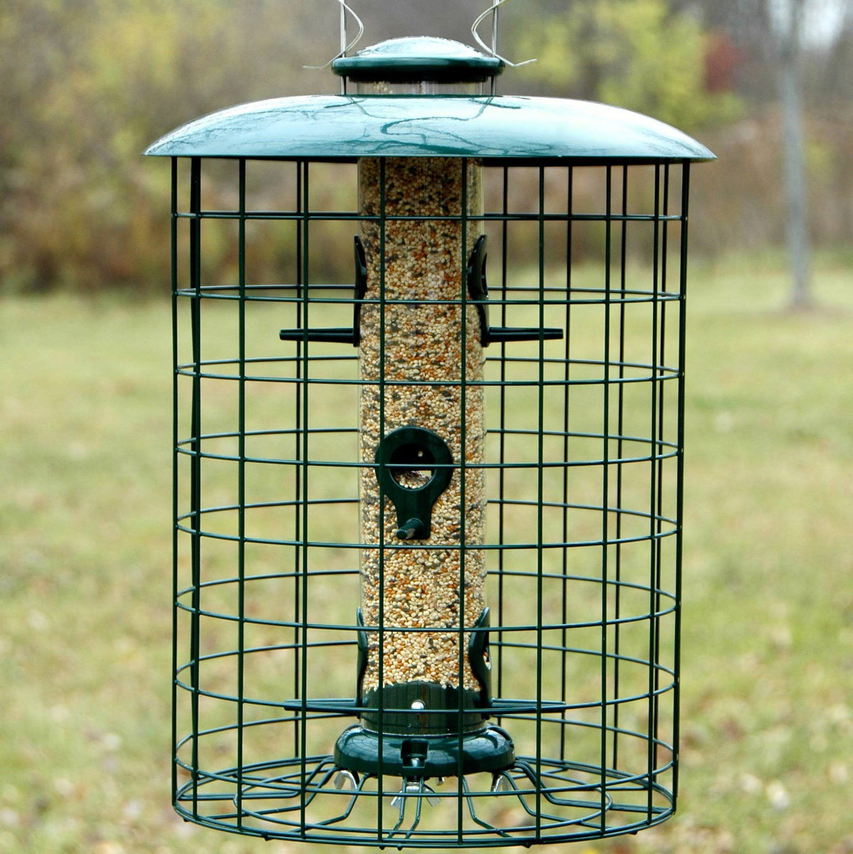 Caged 6 Port Seed Tube Feeder M528