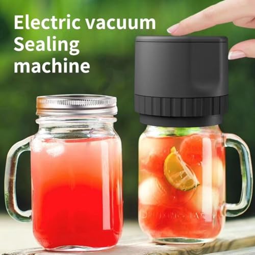 Black Electric Mason Jar Vacuum Sealer K2507