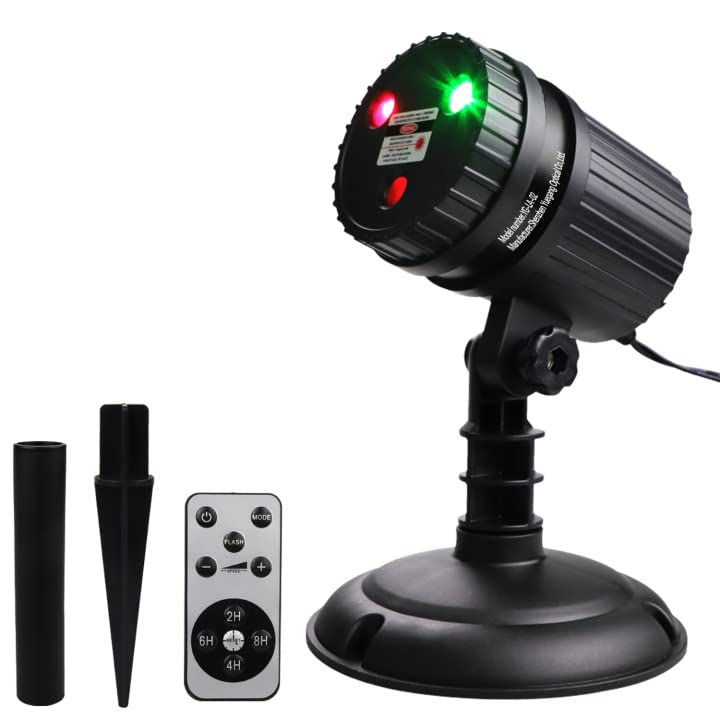 8 Patterns Red and Green LED Laser Projector Lights U23776