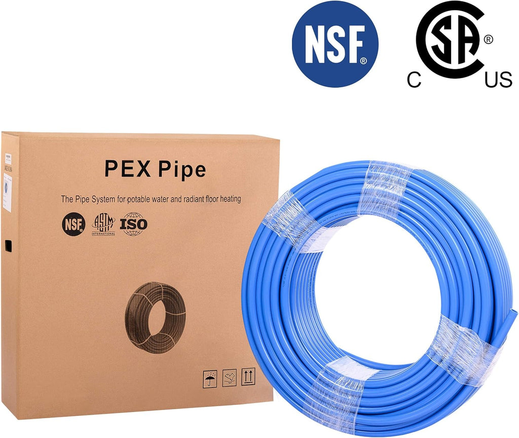1/2 Inch 200 ft Blue Pex-b Pipe/Tubing Pack of 2 Y705