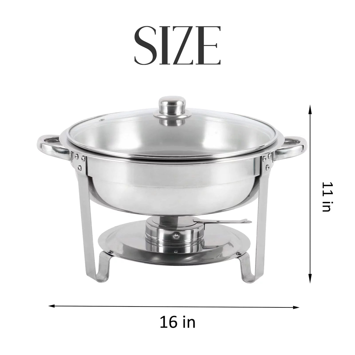 2 Pack Stainless Steel Chafing Dish Buffet Set R895981