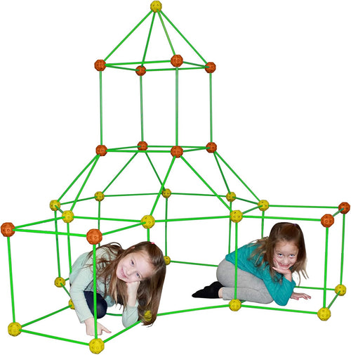 154 Pc Fort Building Kit with Colored Sheets D89400