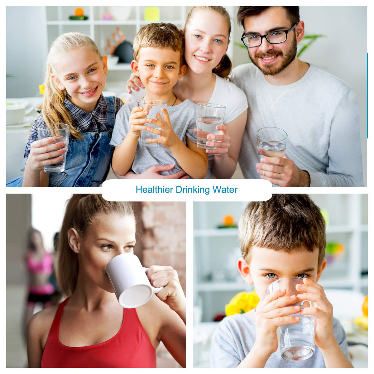 Countertop Drinking Water Filter with 5 Stage Alkaline Filtration System X1372