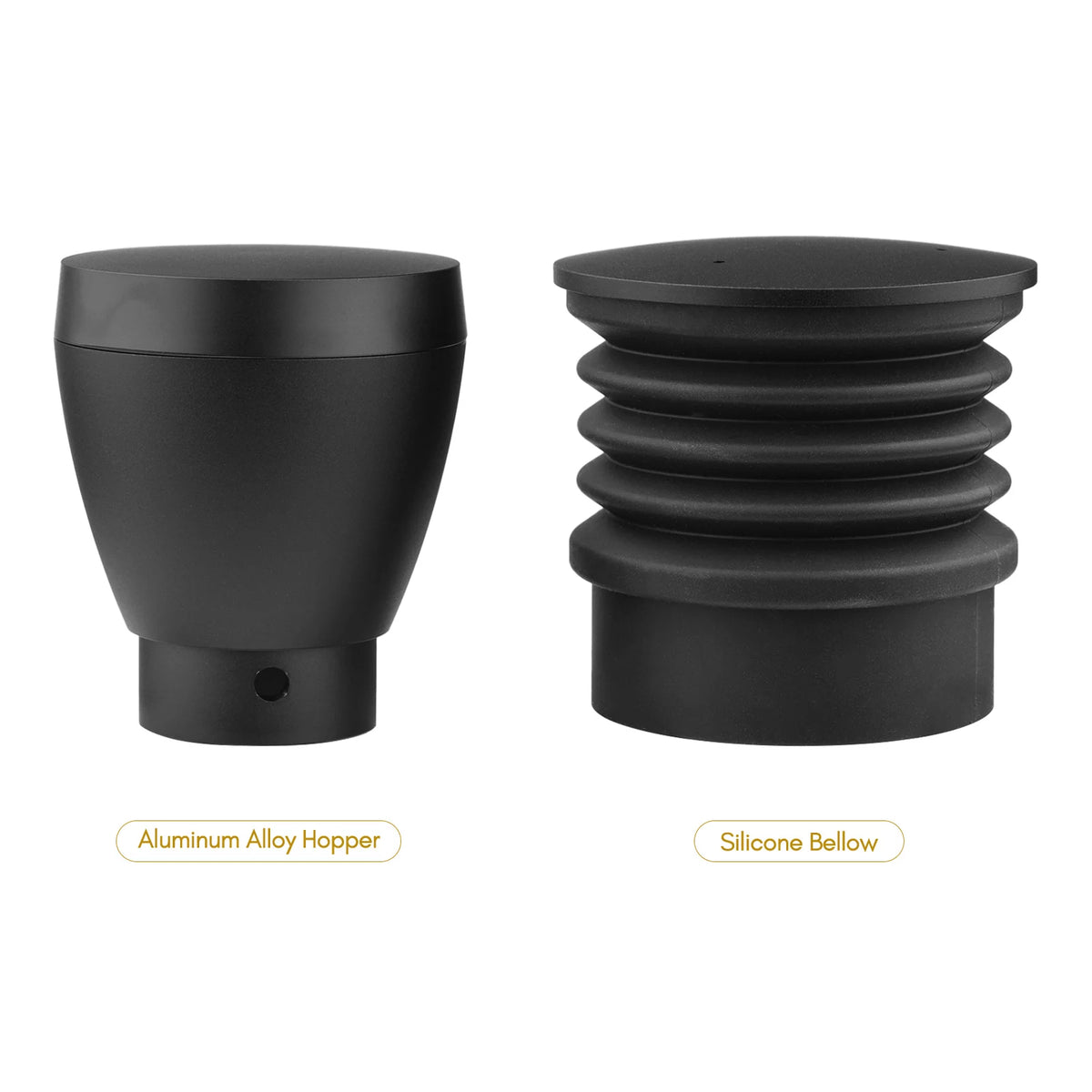 Aluminum Alloy Single Dose Hopper with Silicone Bellow Coffee Grinder Accessories L29859