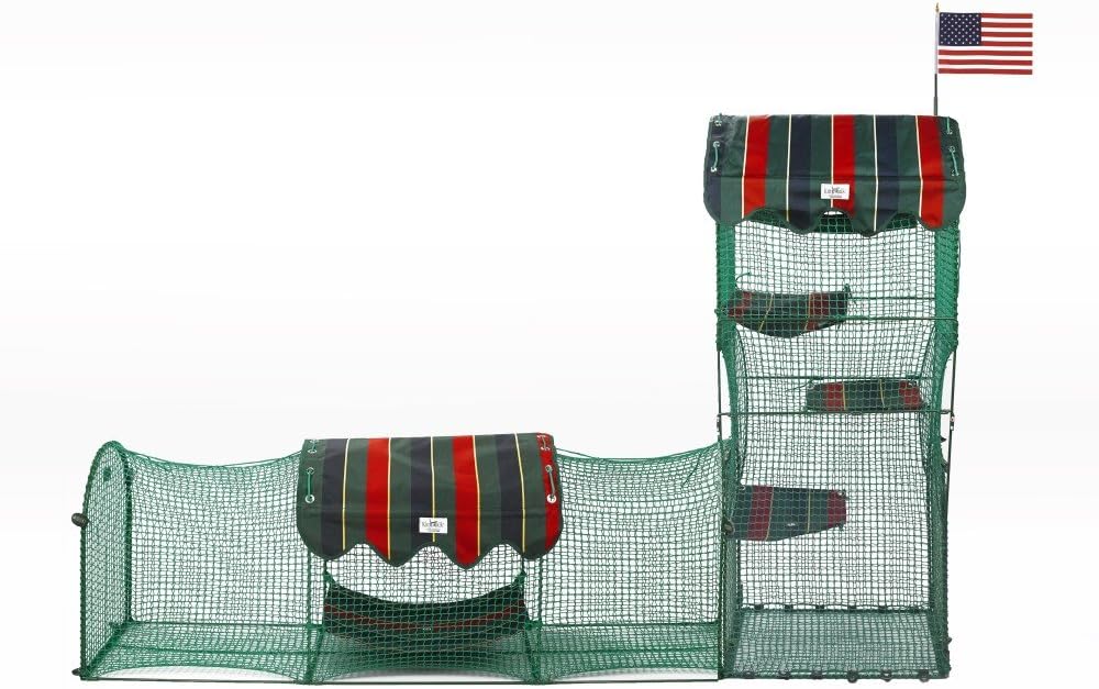 Green Outdoor Cat Enclosure C7357