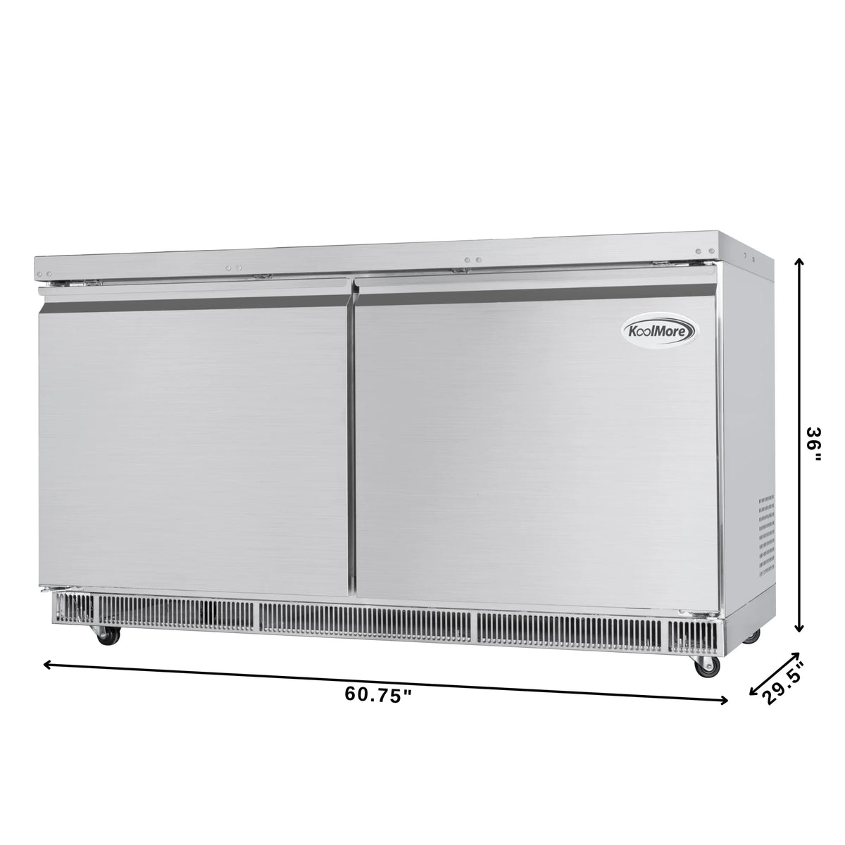 60 in. Commercial Refrigerated Prep Station Cold Table with 12 Pan Storage Z94333