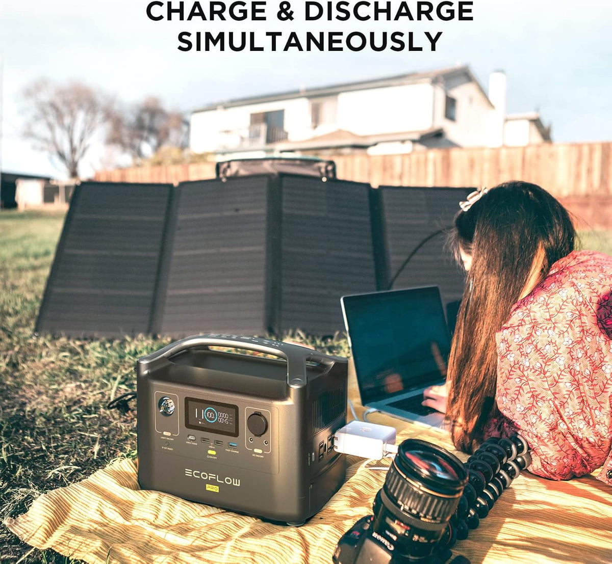 720Wh Portable Power Station with 160W Solar Panel L540