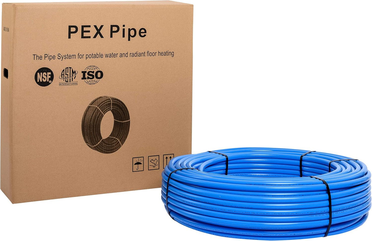 1/2 Inch 200 ft Blue Pex-b Pipe/Tubing Pack of 2 Y705