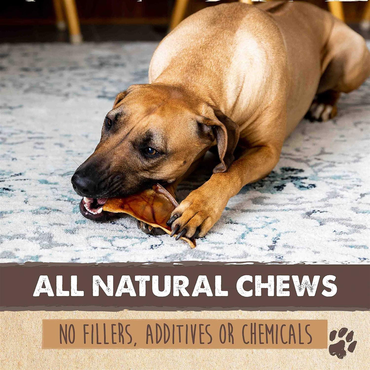 Half Pig Ears Dog Treats W1323