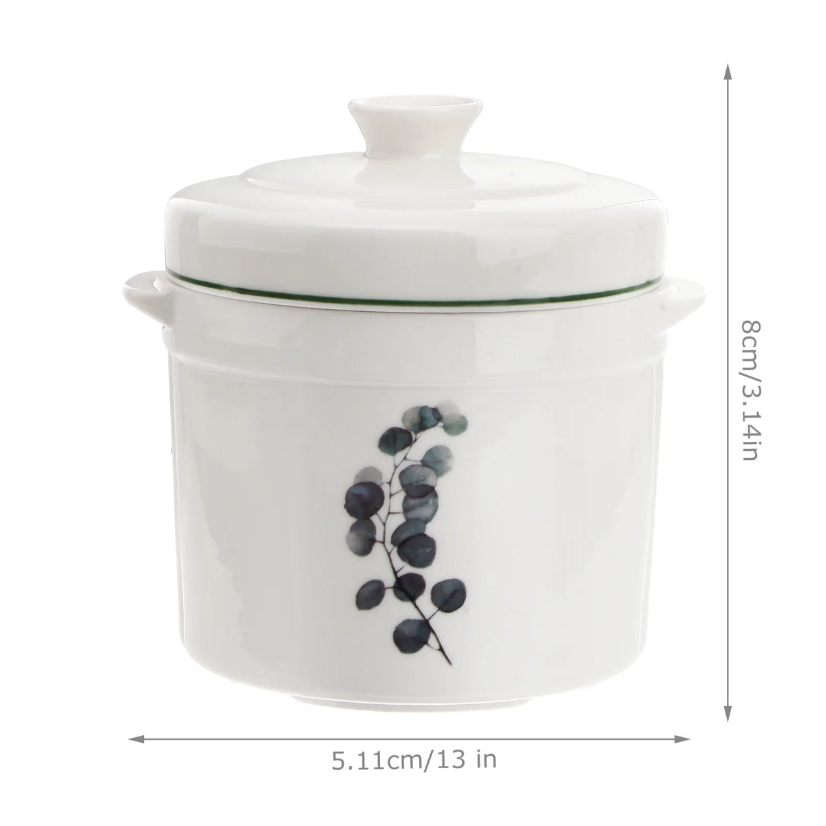 Ceramic Stew Pot with Covers Soup Bowl E643