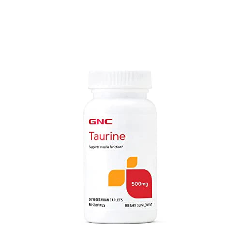 Taurine Capsules 500 mg 50 Vegetarian Caplets M61178