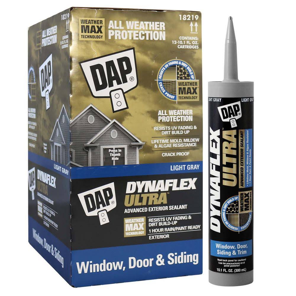 10.1 oz Gray Exterior Window Door Siding Sealant 12-Pack Q948626
