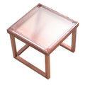 Mini Table Acrylic Black Walnut Wood for 1/12 Doll House H9997