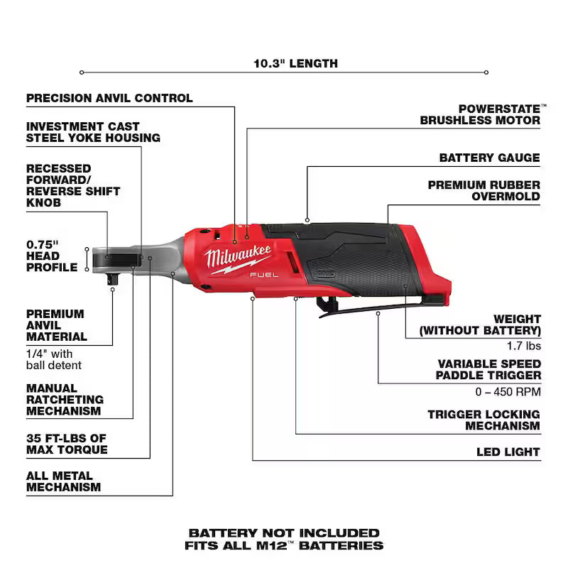 12-Volt Cordless Ratchet with 51-Piece Mechanics Tool Set Z39786