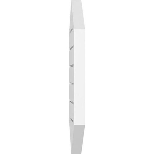 14x22W x 40x22H Vertical Peaked Surface Mount PVC Gable Vent 4/12 Pitch L8014