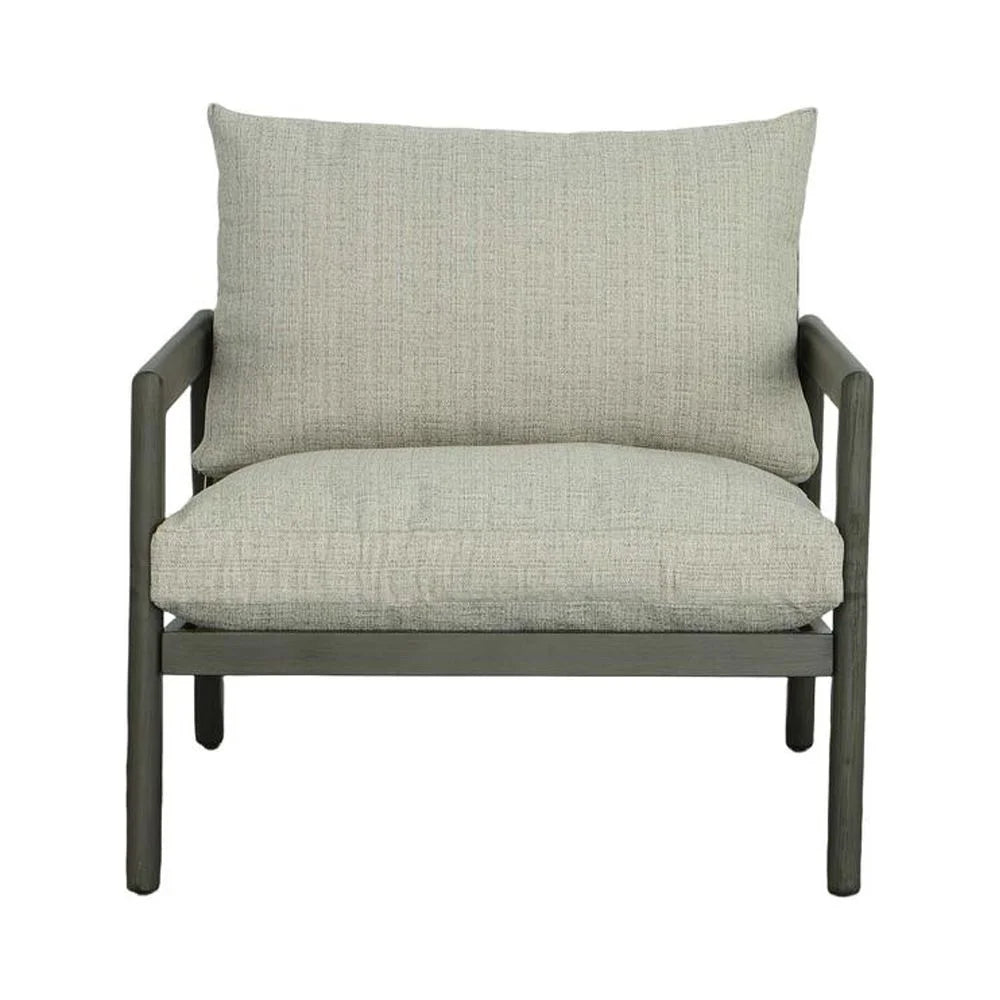 Aluminum Outdoor Lounge Chair in Gray P638