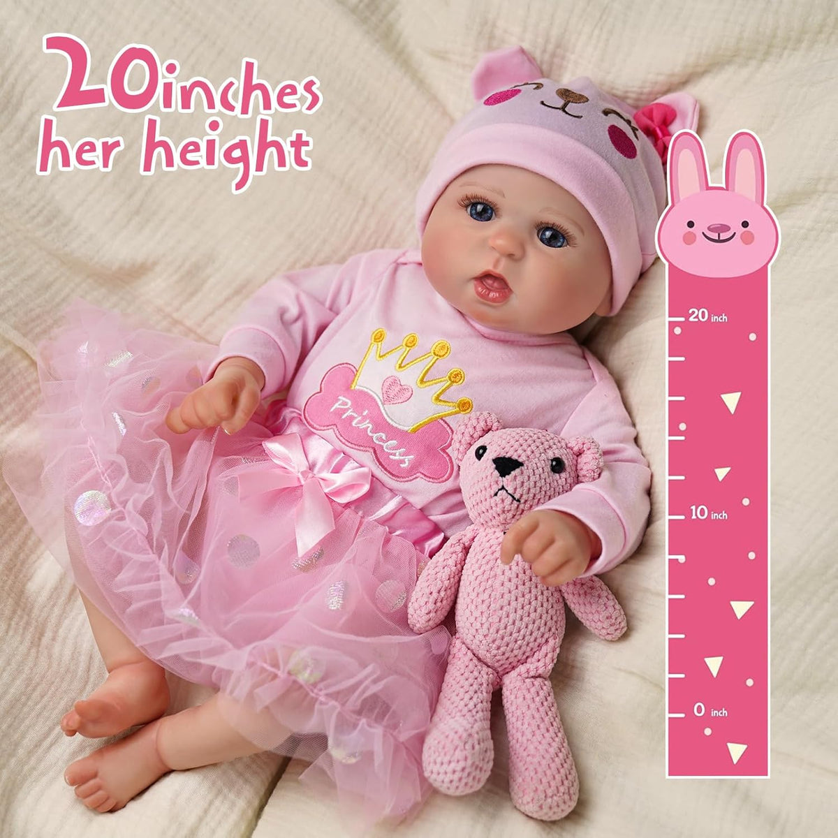 20-Inch Soft Vinyl Reborn Baby Doll A291