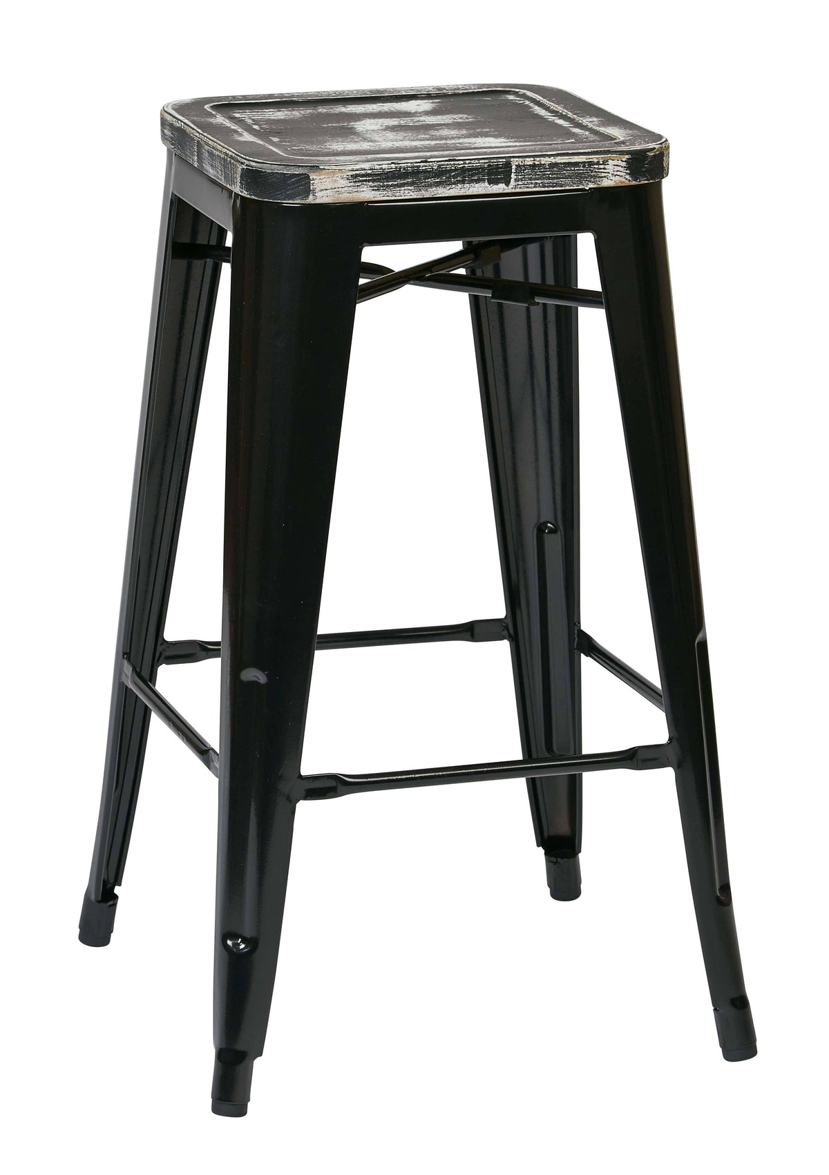 26x22 Metal Barstool with Wood Seat X772324
