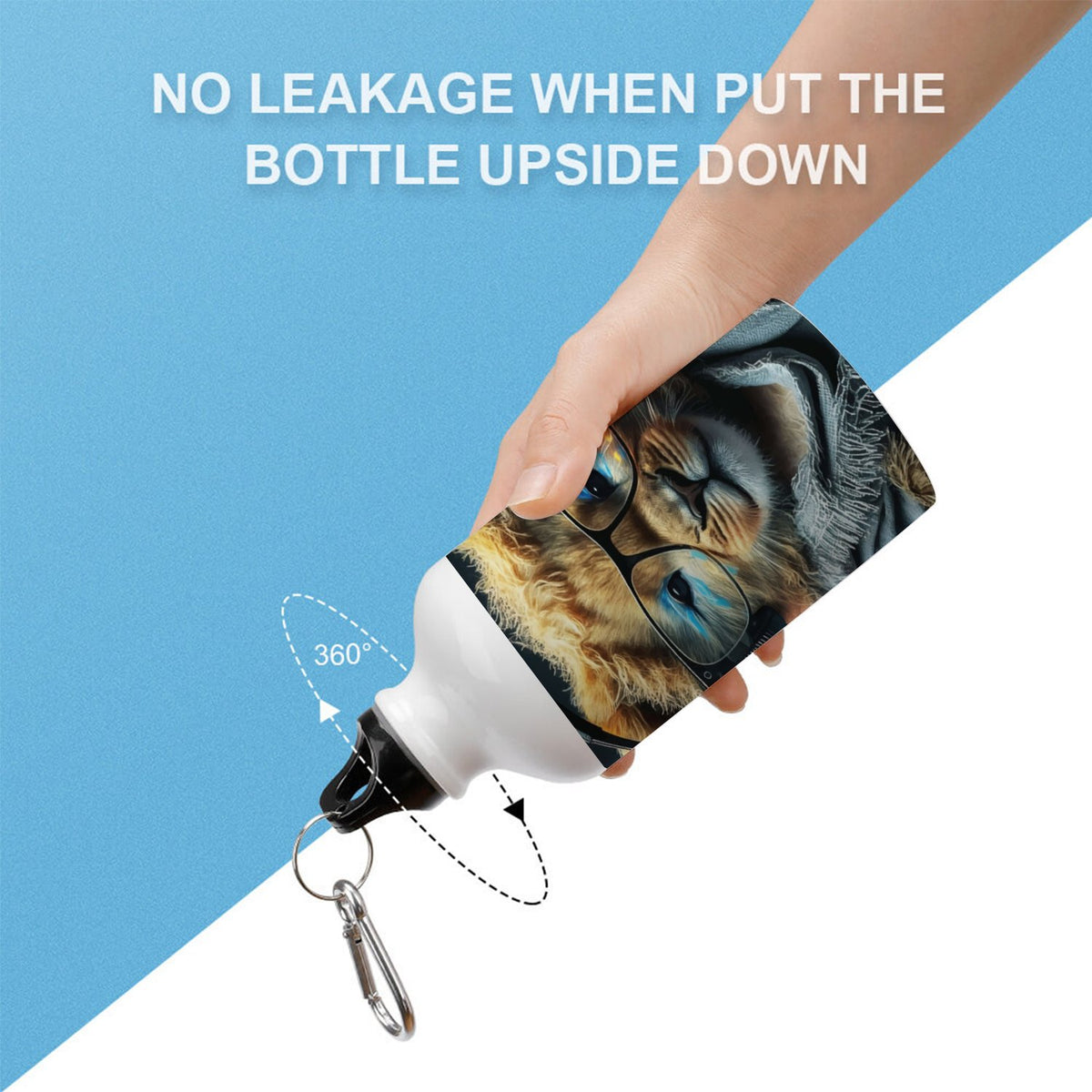 400ml Sport Aluminum Water Bottle with Twist Cap Y64519
