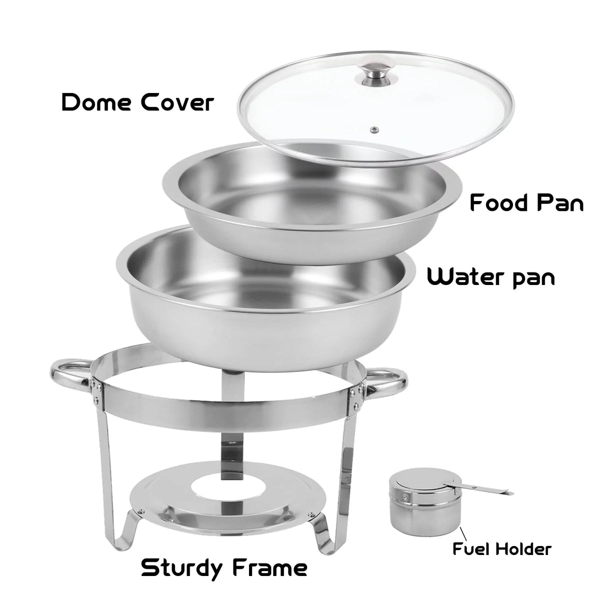 2 Pack Stainless Steel Chafing Dish Buffet Set R895981