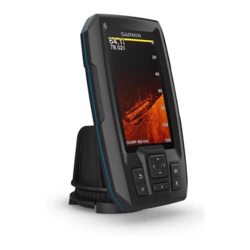4" GPS Fishfinder with CHIRP Traditional and ClearVu Scanning Sonar Transducer D83669
