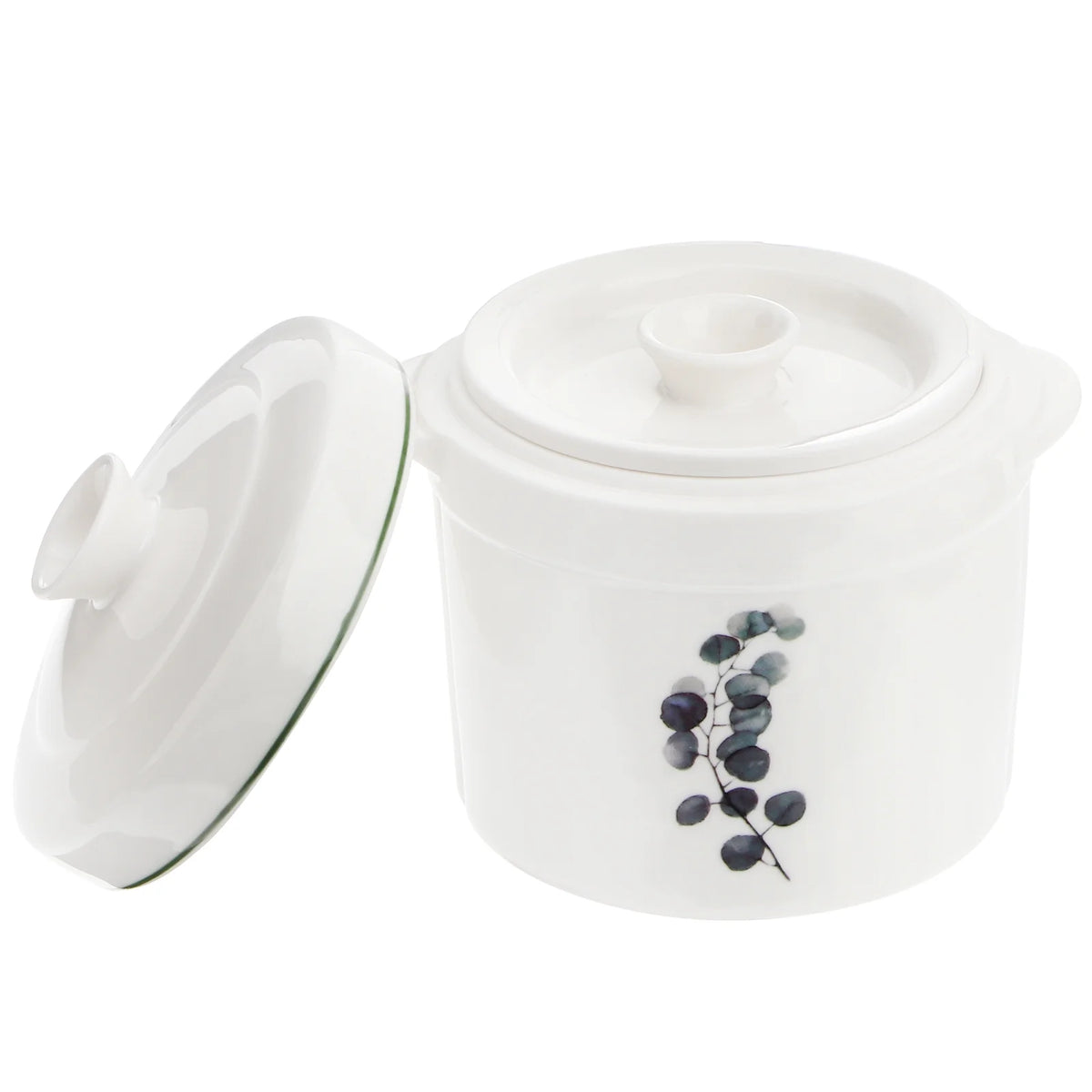 Ceramic Stew Pot with Covers Soup Bowl E643
