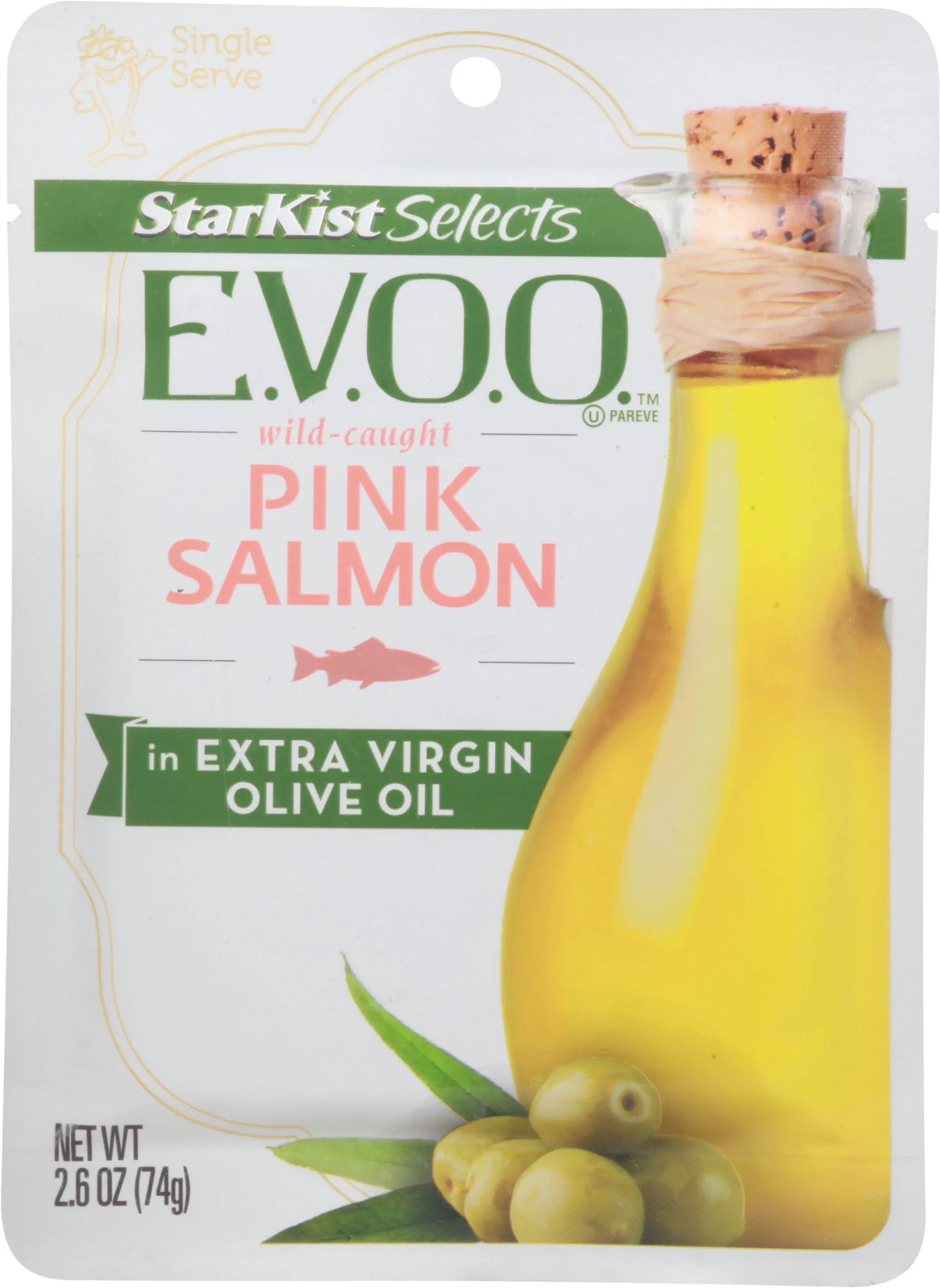 Wild-Caught Pink Salmon 2.6 oz Pouch Pack of 12 M62454